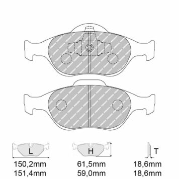 Pastiglie freno Ferodo Racing FCP1394