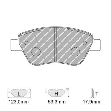 Pastiglie Ferodo Racing FCP1466 Fiat Panda 100Hp - DS2500H