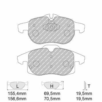 Pastiglie freno Ferodo Racing FCP1520H
