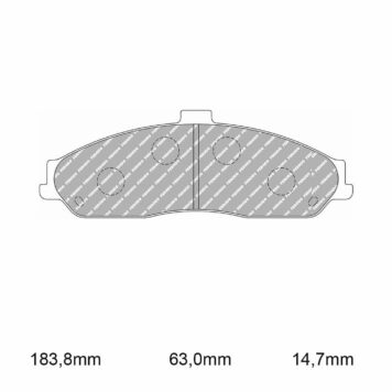 Pastiglie freno Ferodo Racing FCP1553H