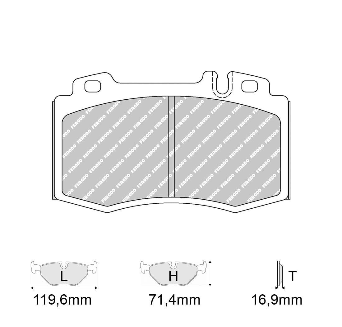 Pastiglie freno Ferodo Racing FCP1661H