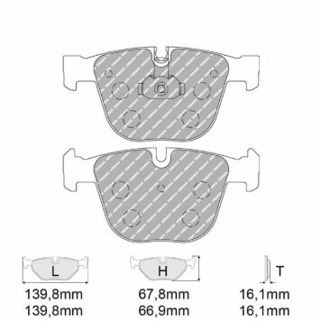 Pastiglie freno Ferodo Racing FCP1672H