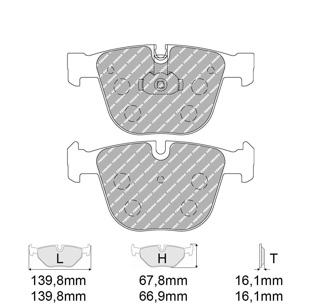 Pastiglie freno Ferodo Racing FCP1672H