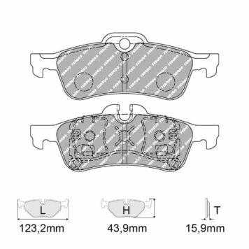 Pastiglie freno Ferodo Racing FCP1676H