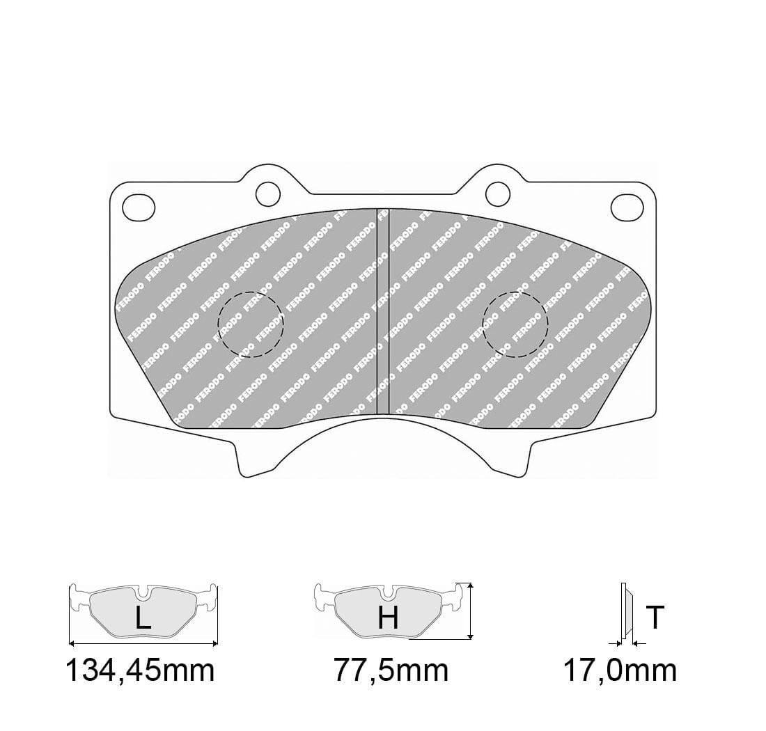Pastiglie freno Ferodo Racing FCP1698H