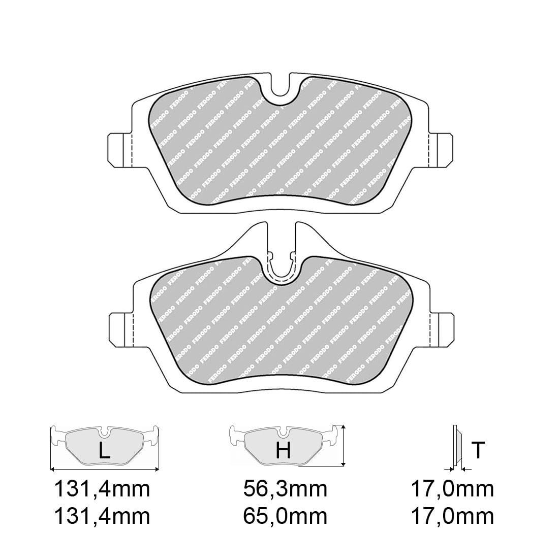 Pastiglie freno Ferodo Racing FCP1747H