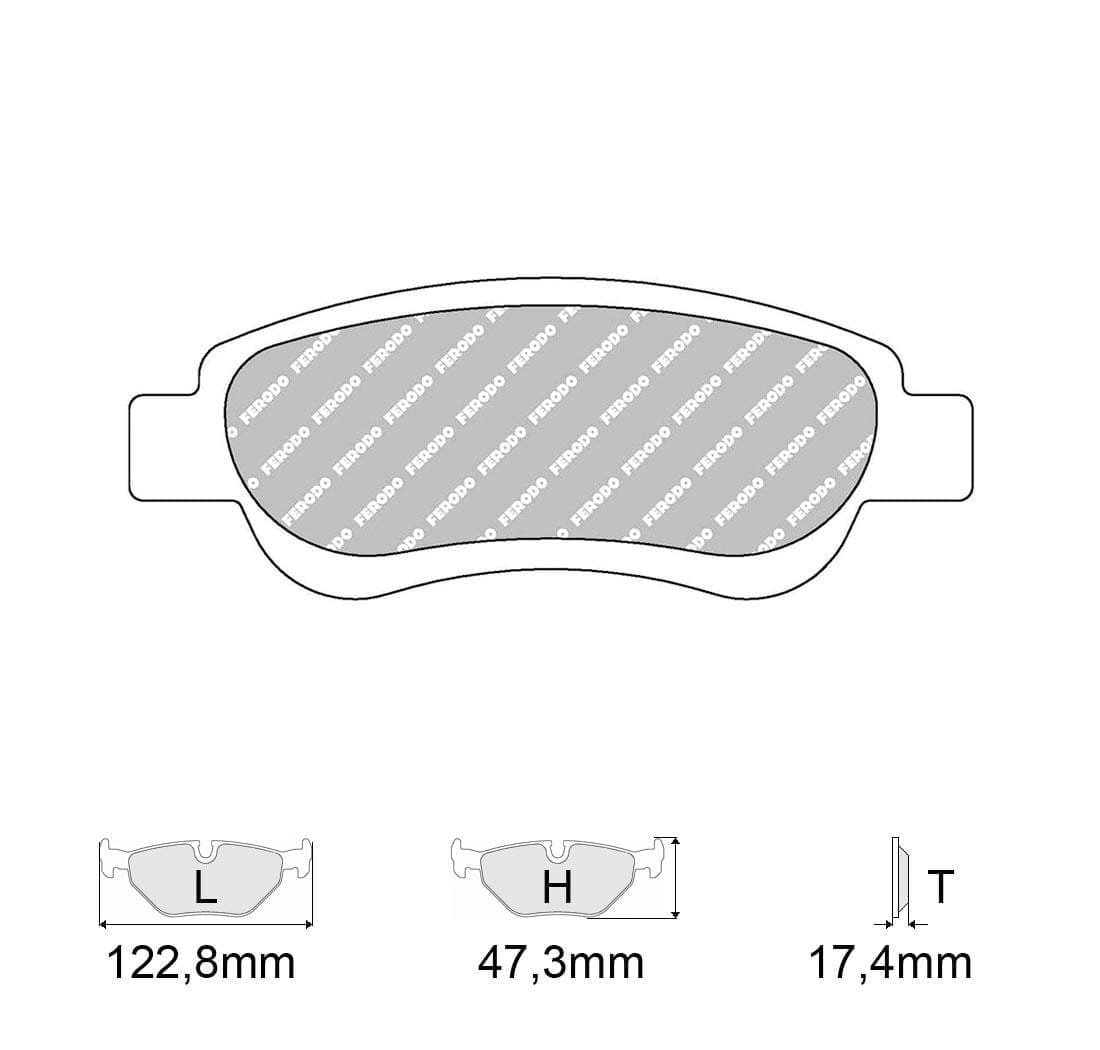 Pastiglie freno Ferodo Racing FCP1790H