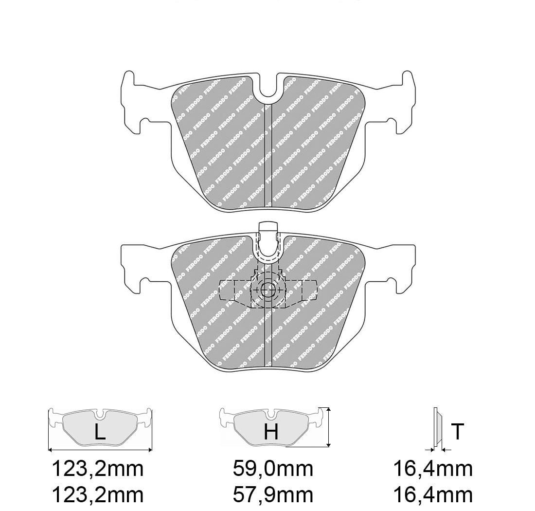 Pastiglie freno Ferodo Racing FCP1808H