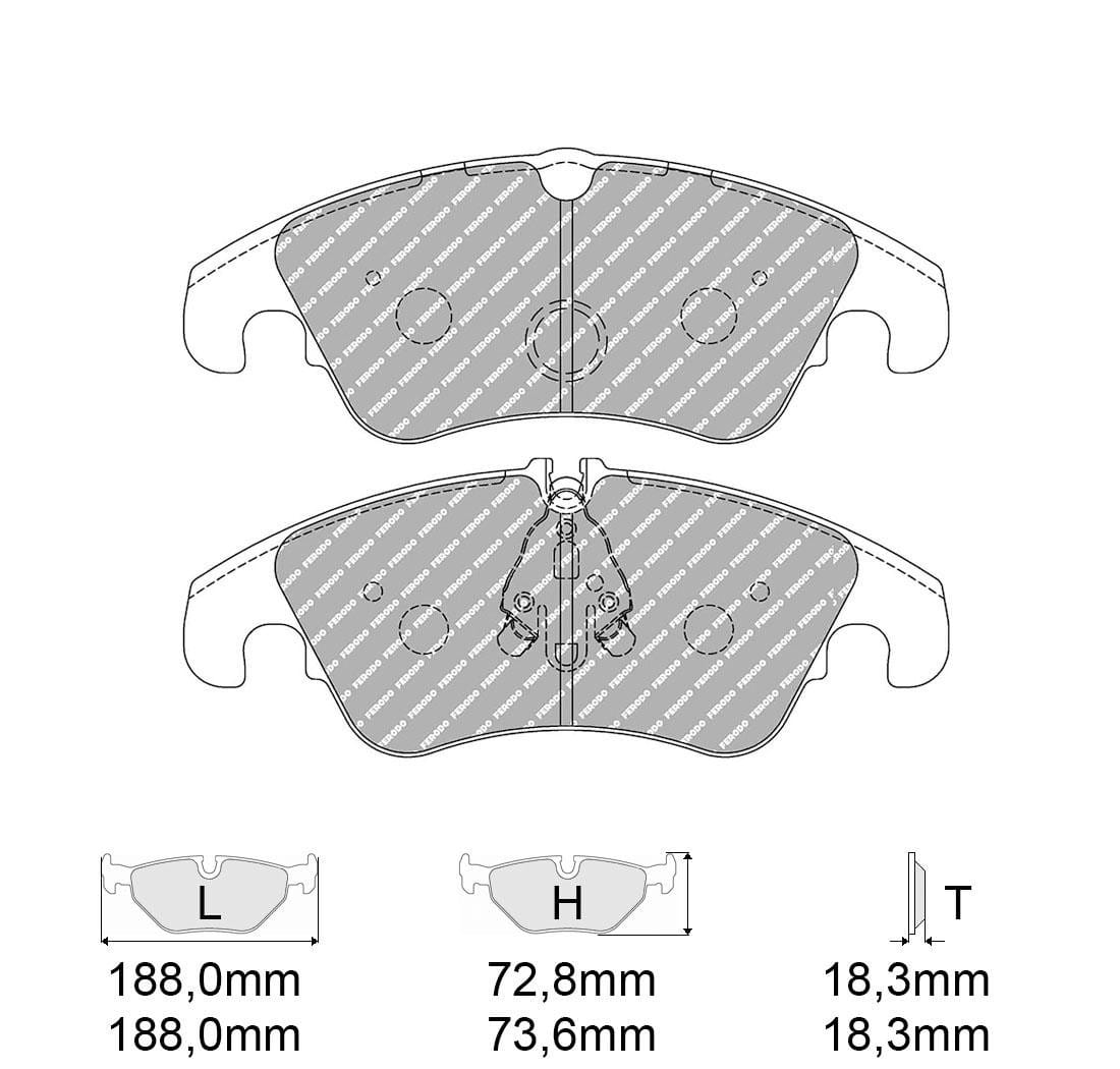 Pastiglie freno Ferodo Racing FCP4044H