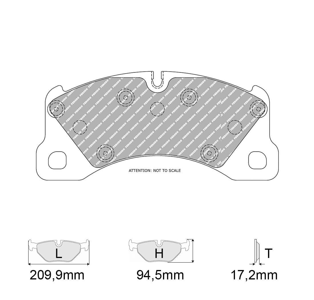 Pastiglie freno Ferodo Racing FCP4064H