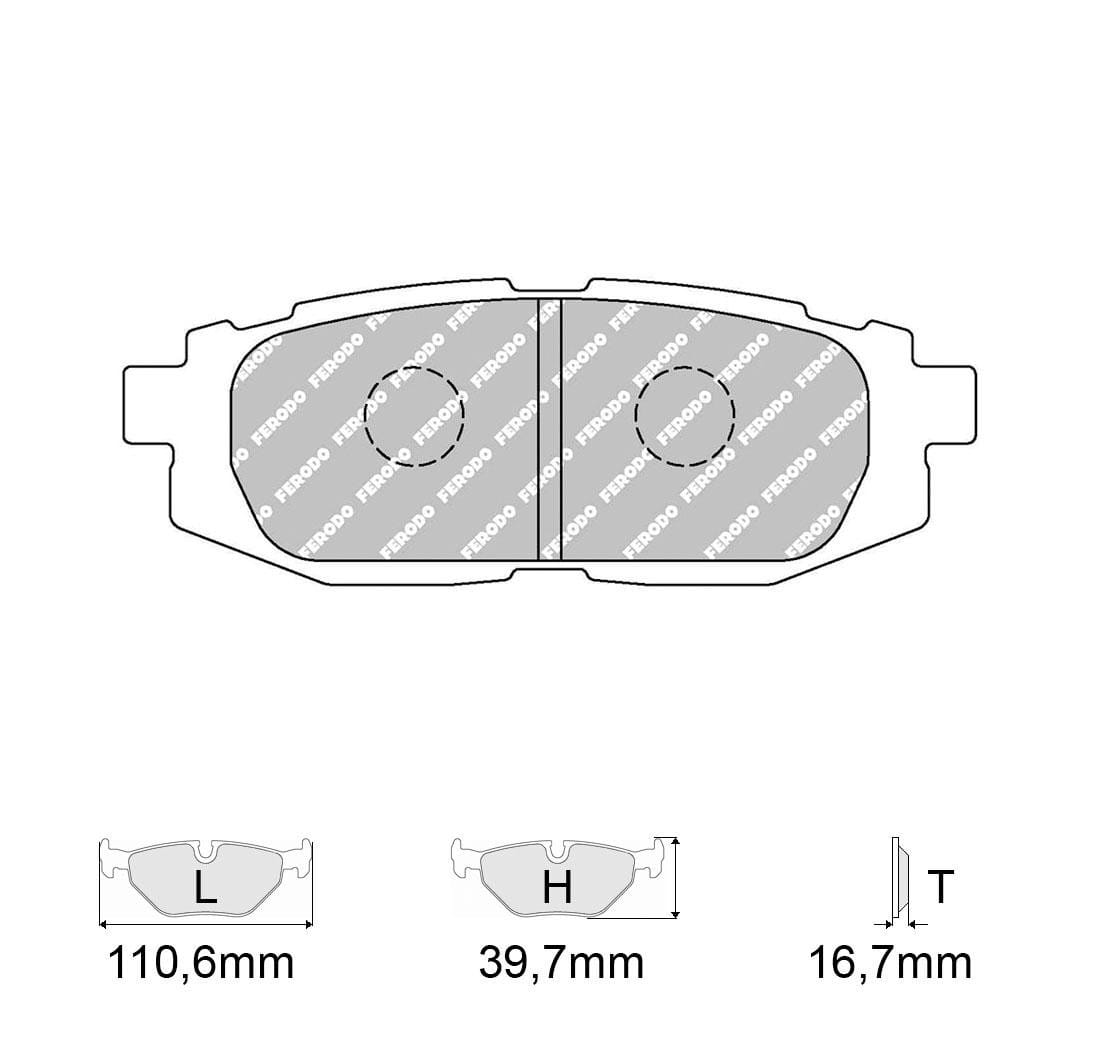 Pastiglie freno Ferodo Racing FCP4187H