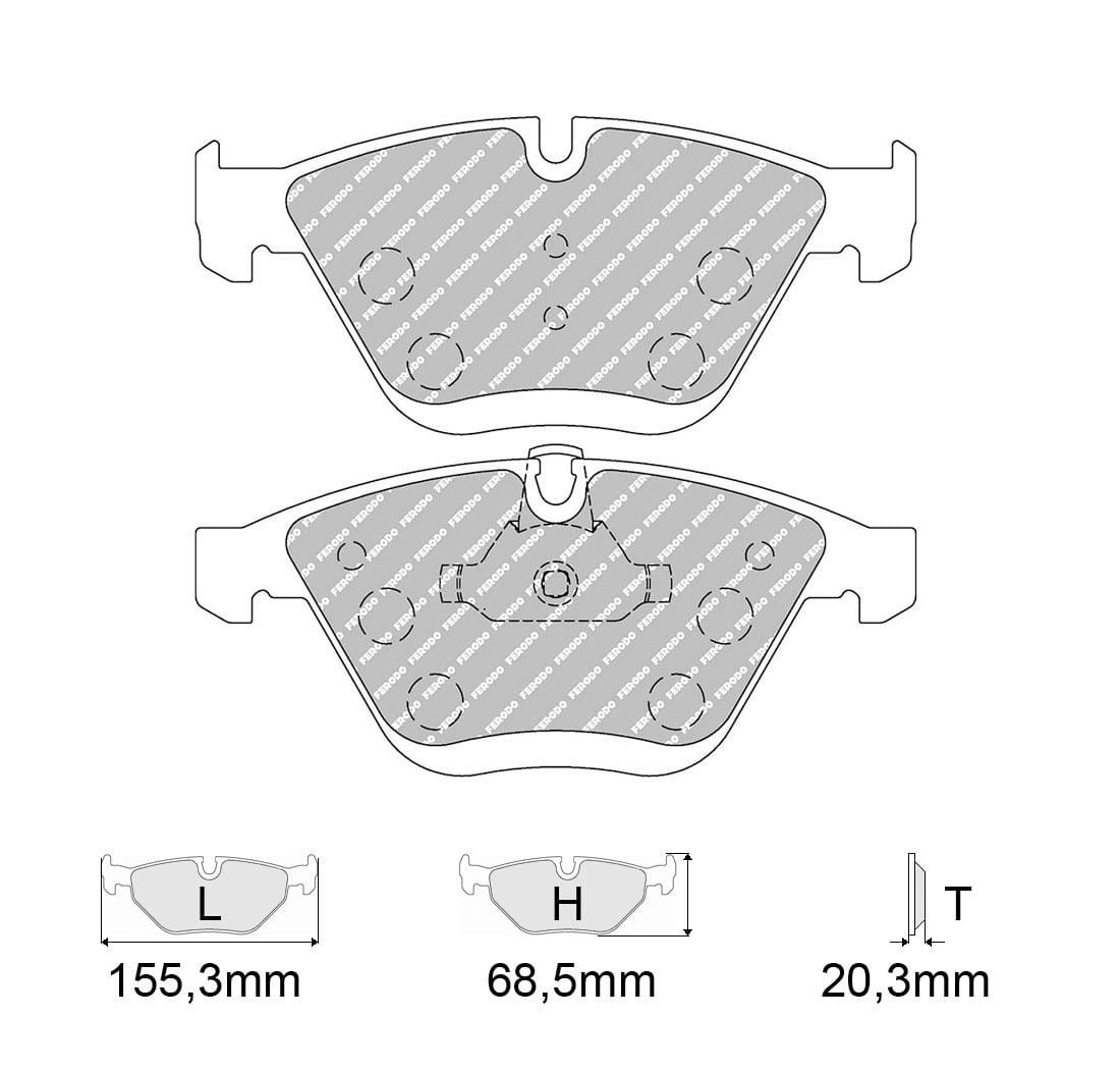 Pastiglie freno Ferodo Racing FCP4191H