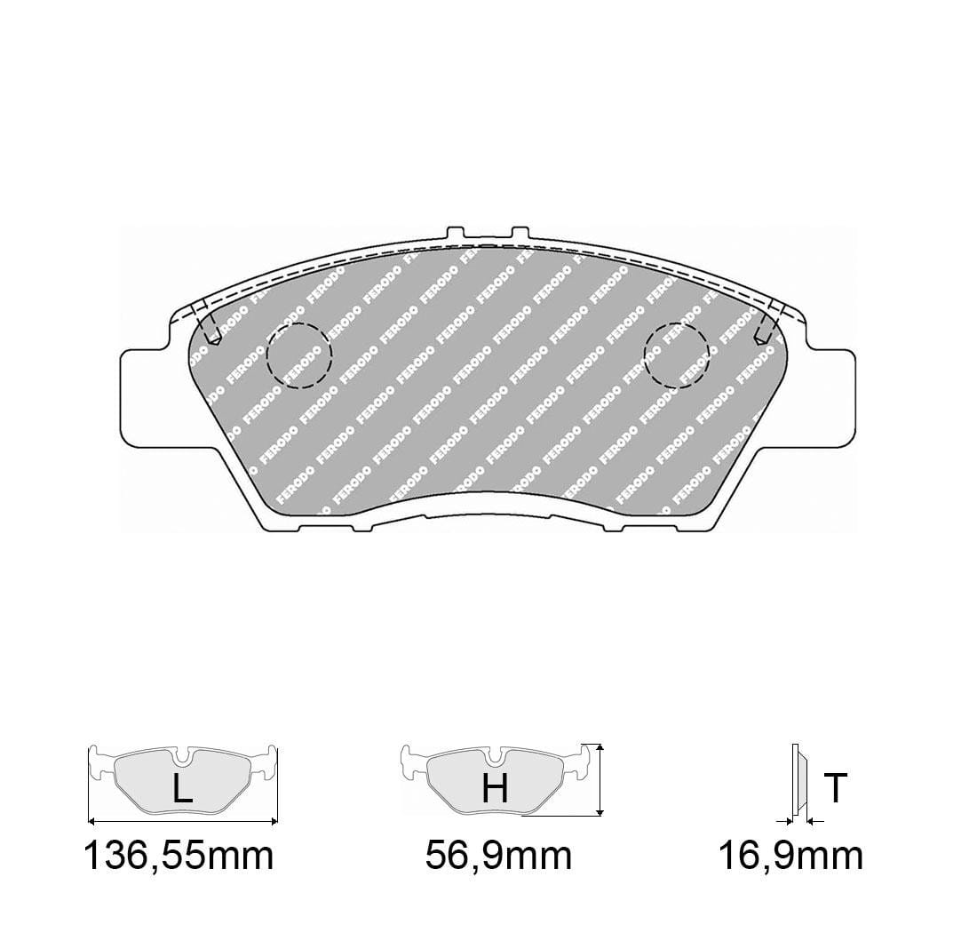 Pastiglie freno Ferodo Racing FCP4404H