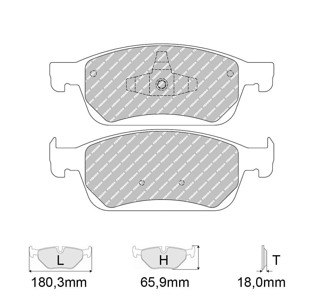 Pastiglie freno Ferodo Racing FCP4416H