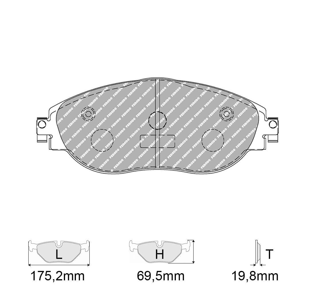Pastiglie freno Ferodo Racing FCP4425H