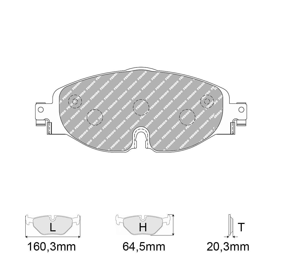 Pastiglie freno Ferodo Racing FCP4433H
