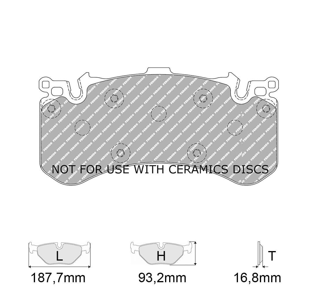 Pastiglie freno Ferodo Racing FCP4468H