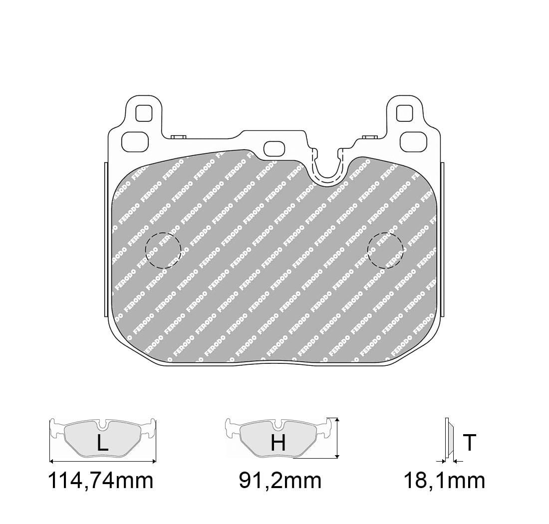 Pastiglie freno Ferodo Racing FCP4611H