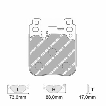 Pastiglie freno Ferodo Racing FCP4663H