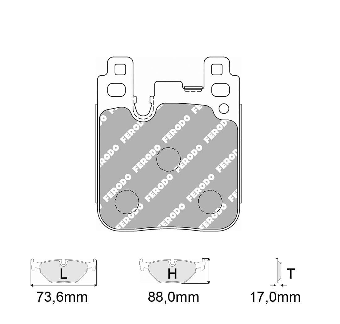 Pastiglie freno Ferodo Racing FCP4663H