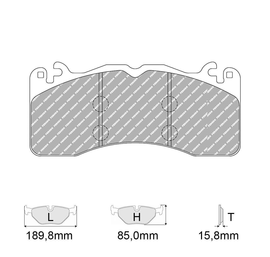 Pastiglie freno Ferodo Racing FCP4711H