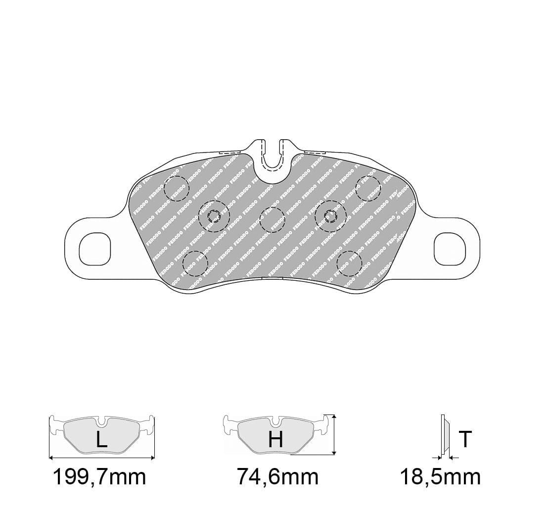 Pastiglie freno Ferodo Racing FCP4805H