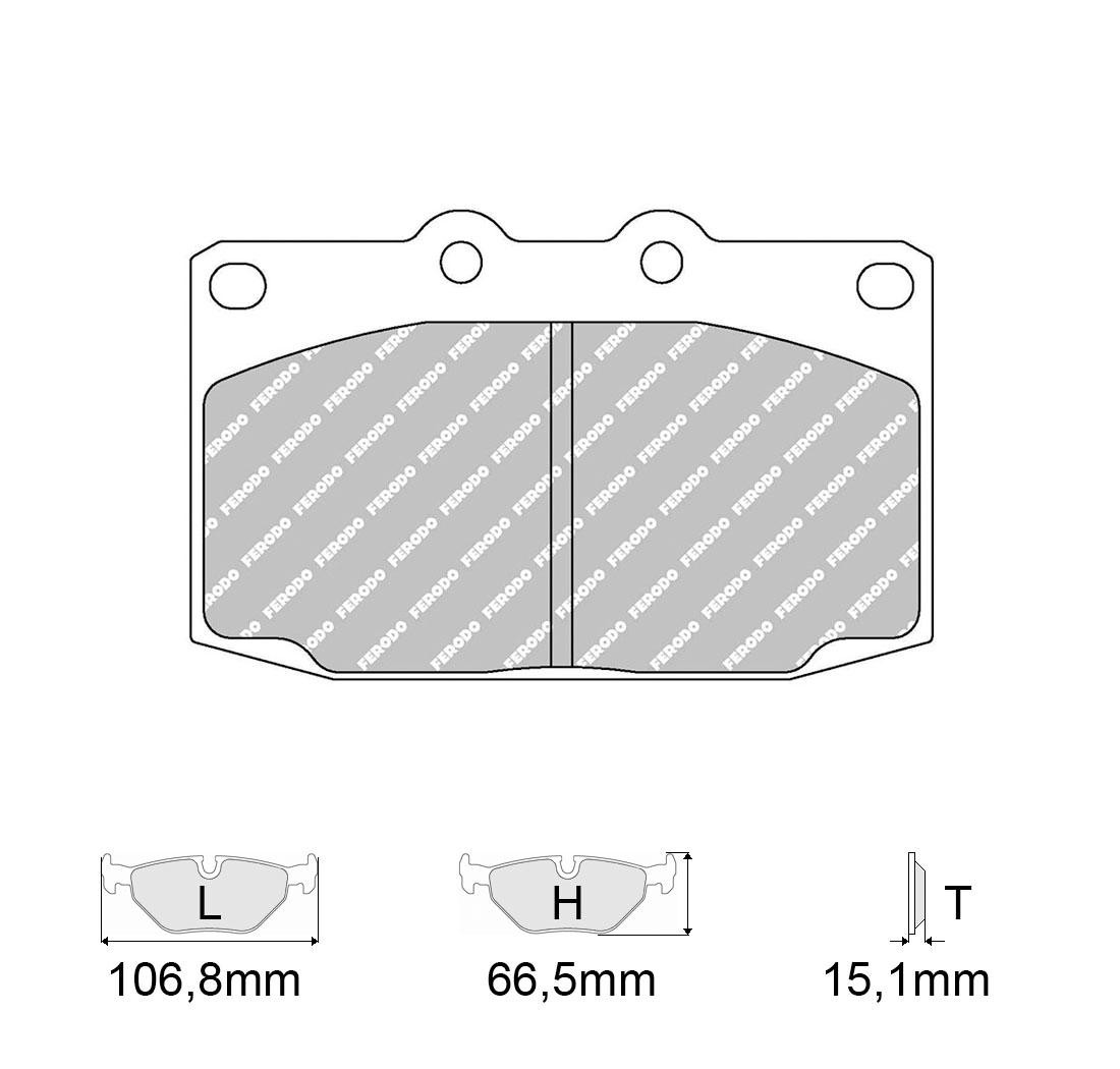 Pastiglie freno Ferodo Racing FCP483