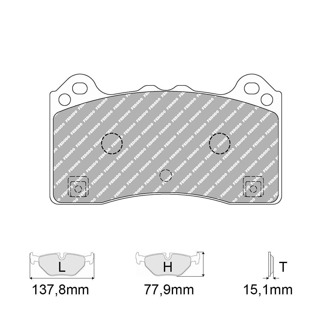 Pastiglie freno Ferodo Racing FCP4830H