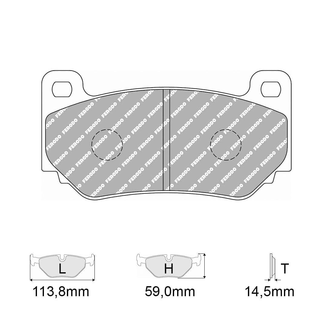 Pastiglie freno Ferodo Racing FCP4972H