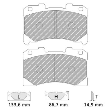 Pastiglie freno Ferodo Racing FCP5261H