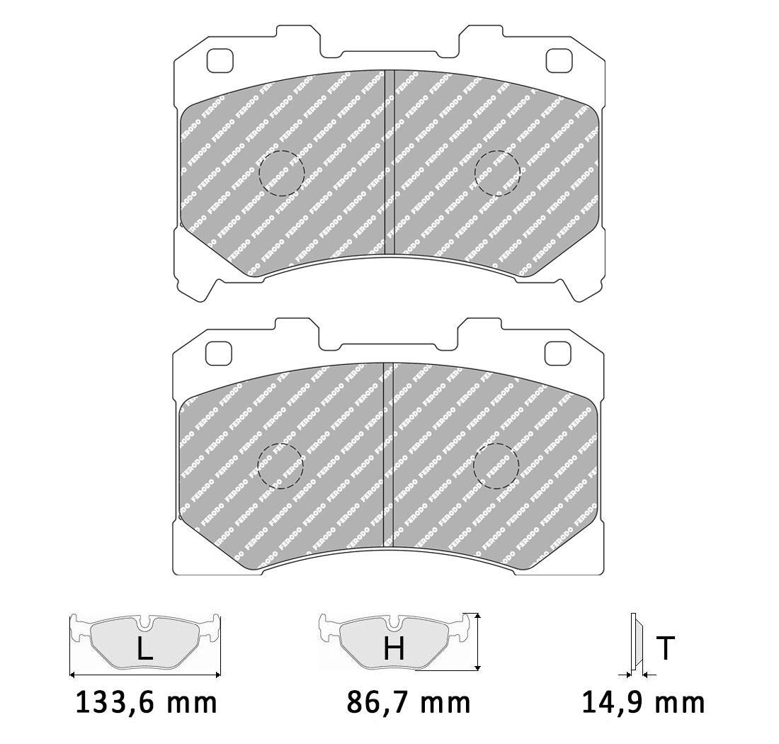 Pastiglie freno Ferodo Racing FCP5261H