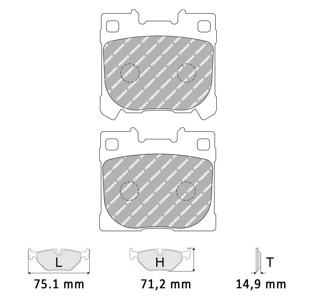 Pastiglie freno Ferodo Racing FCP5262H