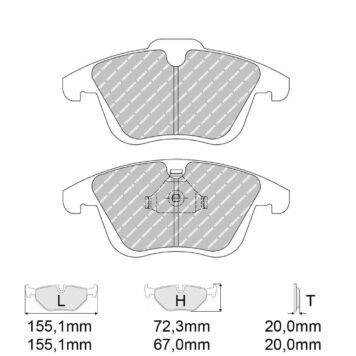 Pastiglie freno Ferodo Racing FCP4045H