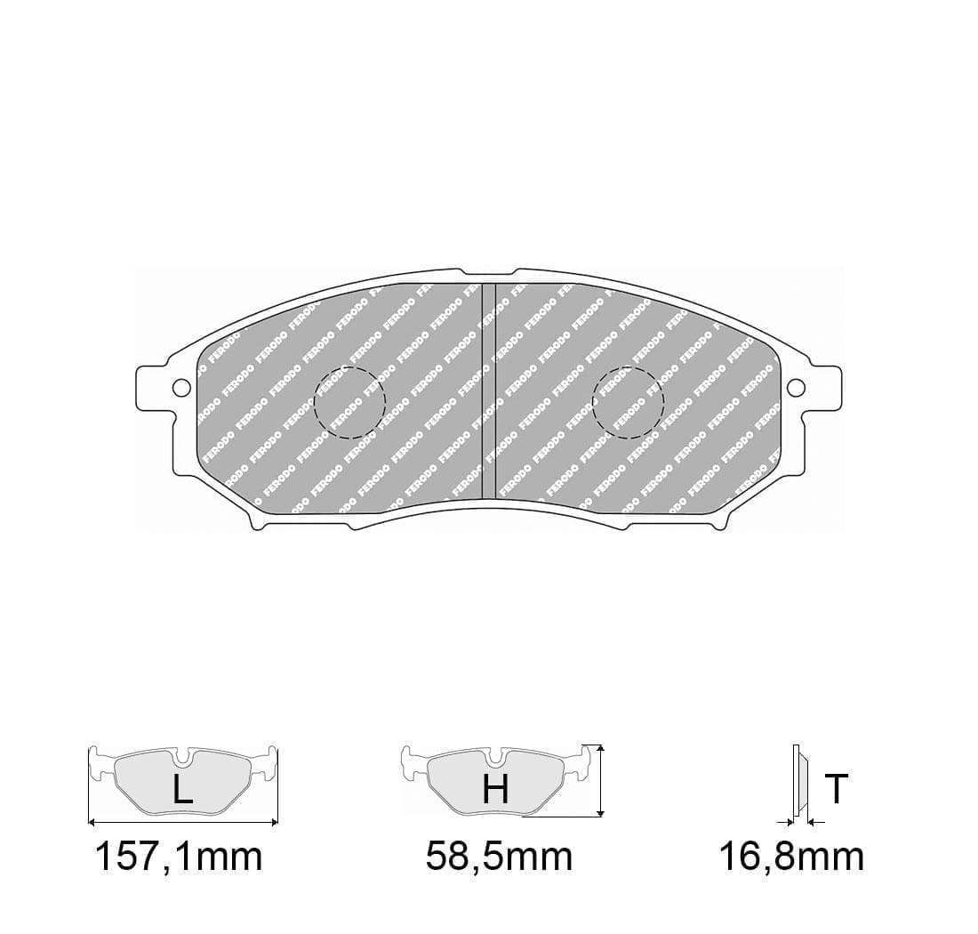 Pastiglie freno Ferodo Racing FCP1690H