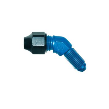 Raccordo alluminio passaparete 45° Jic 9/16 x 18