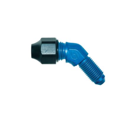 Raccordo alluminio passaparete 45° Jic 9/16 x 18