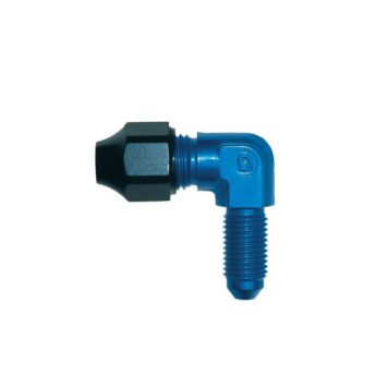 Raccordo alluminio passaparete 90° Jic 9/16 x 18