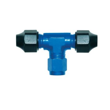 Raccordo alluminio a 3 vie Jic 9/16 x 18