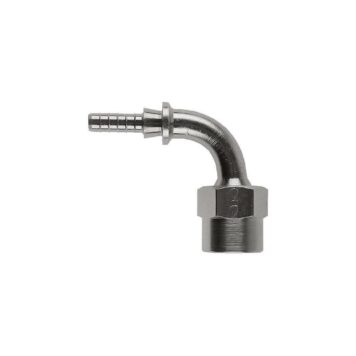 Raccordo graffabile zincato a tubo 90° femmina BSP 1/8