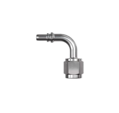Raccordo graffabile alluminio a tubo 90° femmina concavo Jic 9/16 x 18