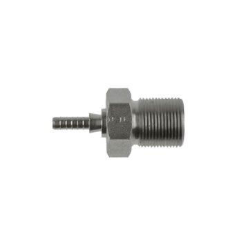 Raccordo graffabile zincato dritto femmina passaparete concavo metrico 10 x 1
