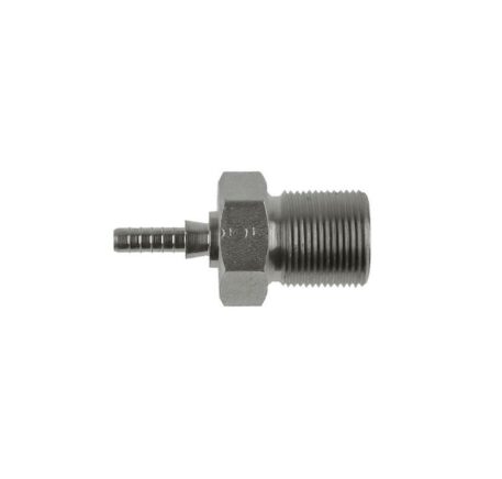 Raccordo graffabile zincato dritto femmina passaparete concavo metrico 10 x 1