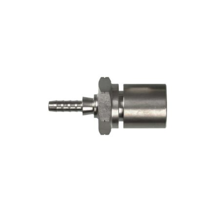 Raccordo graffabile zincato dritto femmina convesso anello scanalato metrico 10 x 1