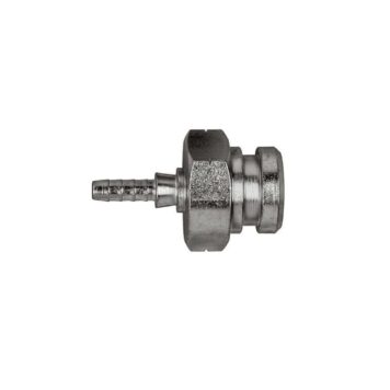 Racc. graff. zincato passaparete femmina convesso metrico 10 x 1 esag. 17 mm