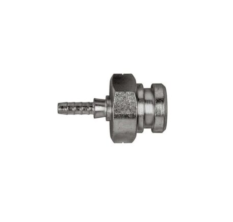 Racc. graff. zincato passaparete femmina convesso metrico 10 x 1 esag. 17 mm