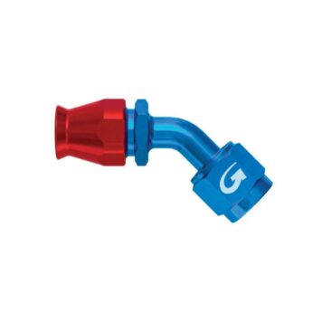 Raccordo alluminio a tubo 45° femmina Jic 3/4 x 16