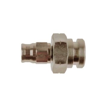 Raccordo passaparete femmina concavo - Jic 3/8 x 24 - esagono 19 mm