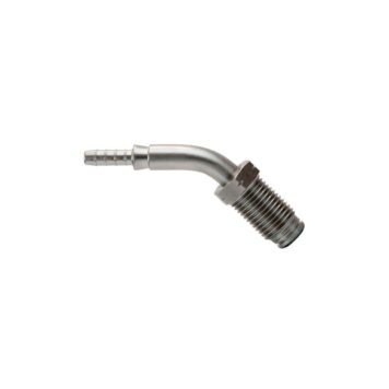 Raccordo graffabile inox 45° maschio girevole metrico doppio 10 x 1