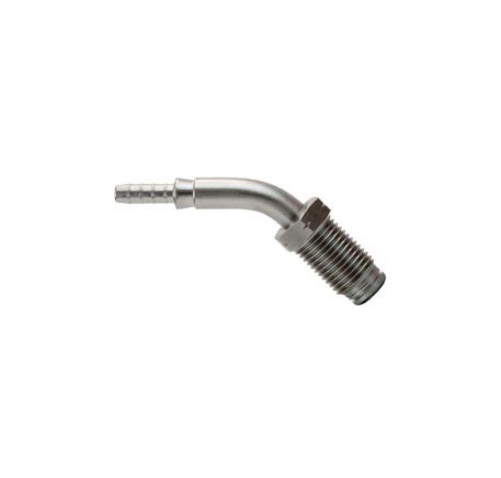 Raccordo graffabile inox 45° maschio girevole metrico doppio 10 x 1