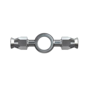 Raccordo inox a occhiello doppio esteso foro 3/8